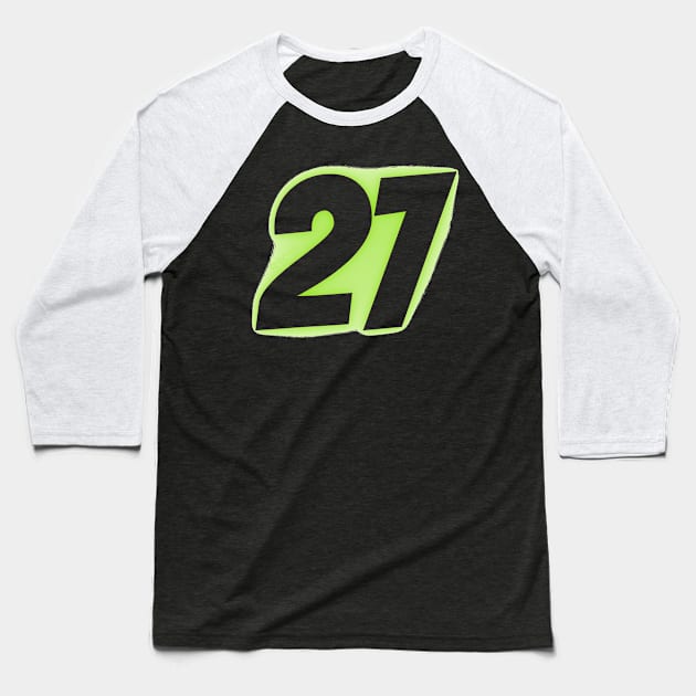 27 Baseball T-Shirt by mdr design